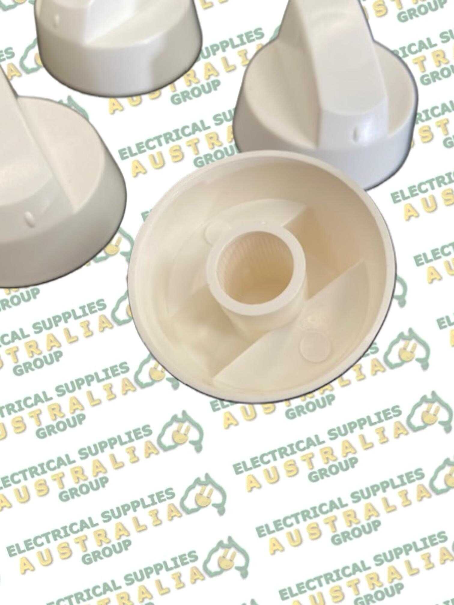 5 Pack Of White Oven Knobs With Adaptors - Image 2