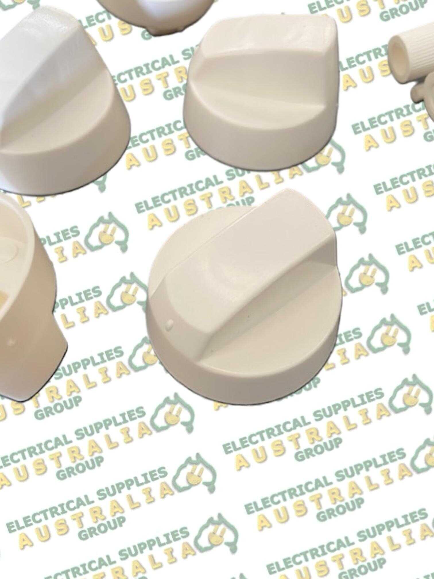 5 Pack Of White Oven Knobs With Adaptors