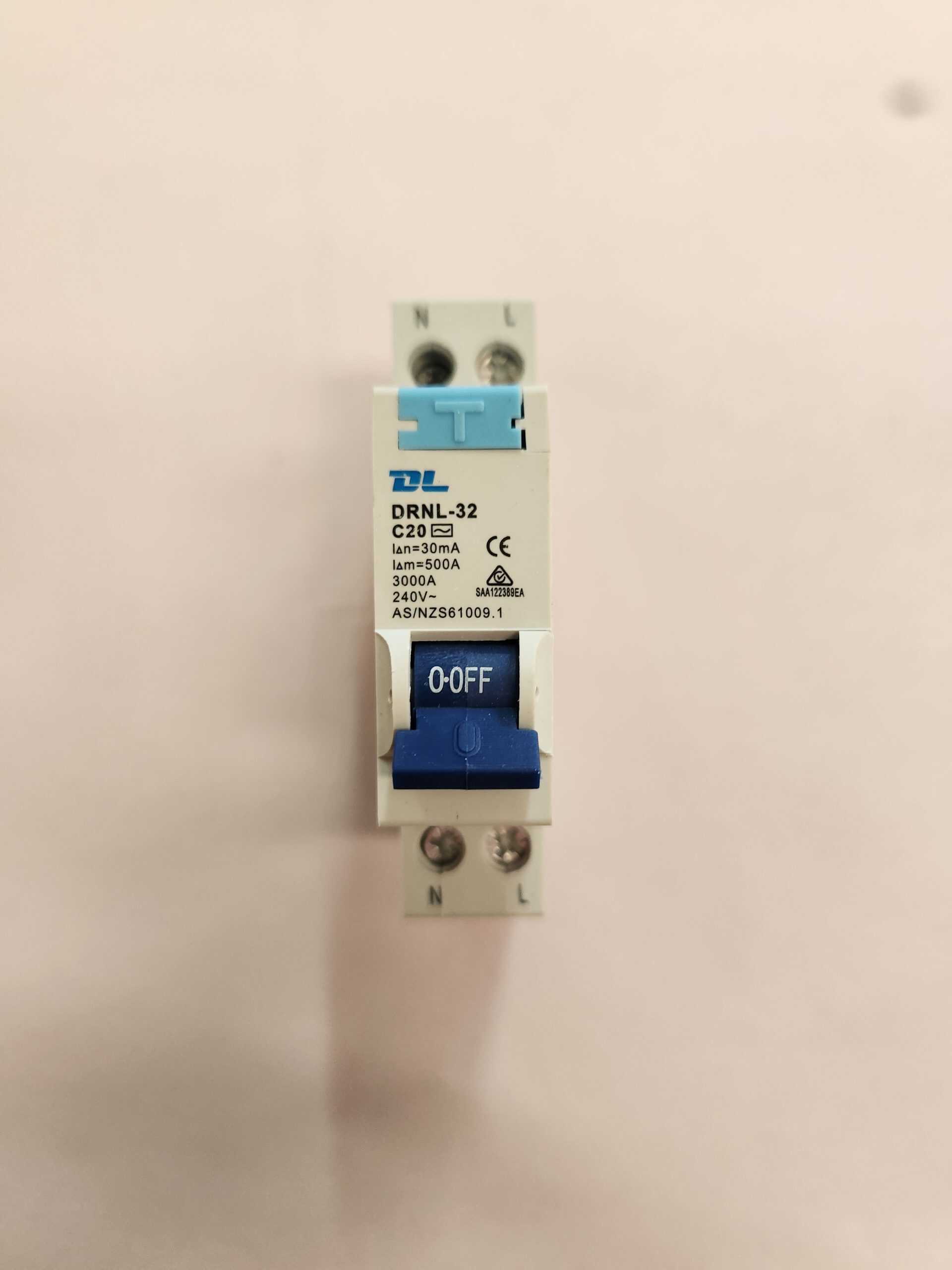 30460NLS RCBO NLS 1 POLE Safety Switch 3KA 20Amp