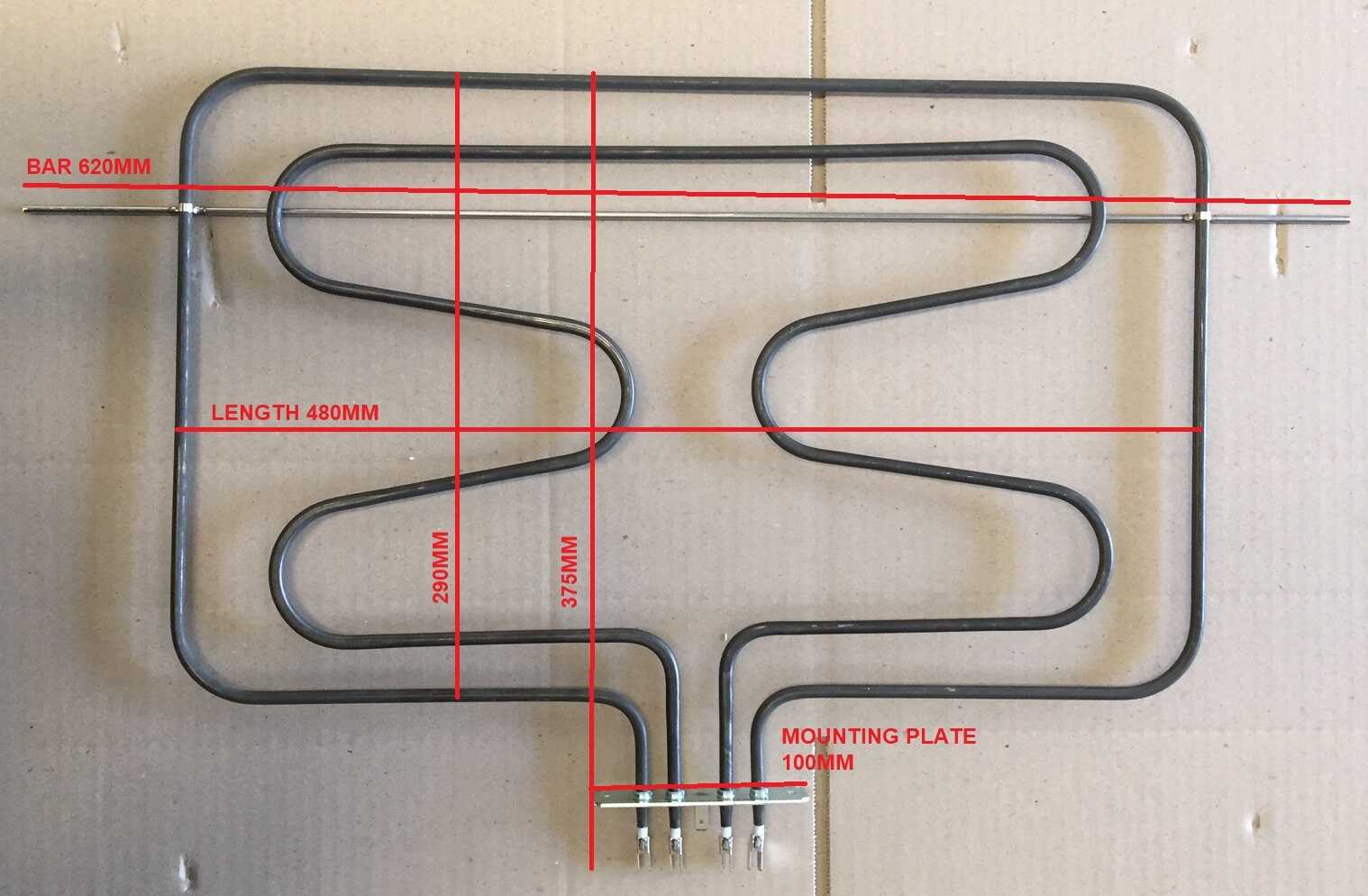 C00049942 Grill Element 1050W/2000W (3050W) AP63-05