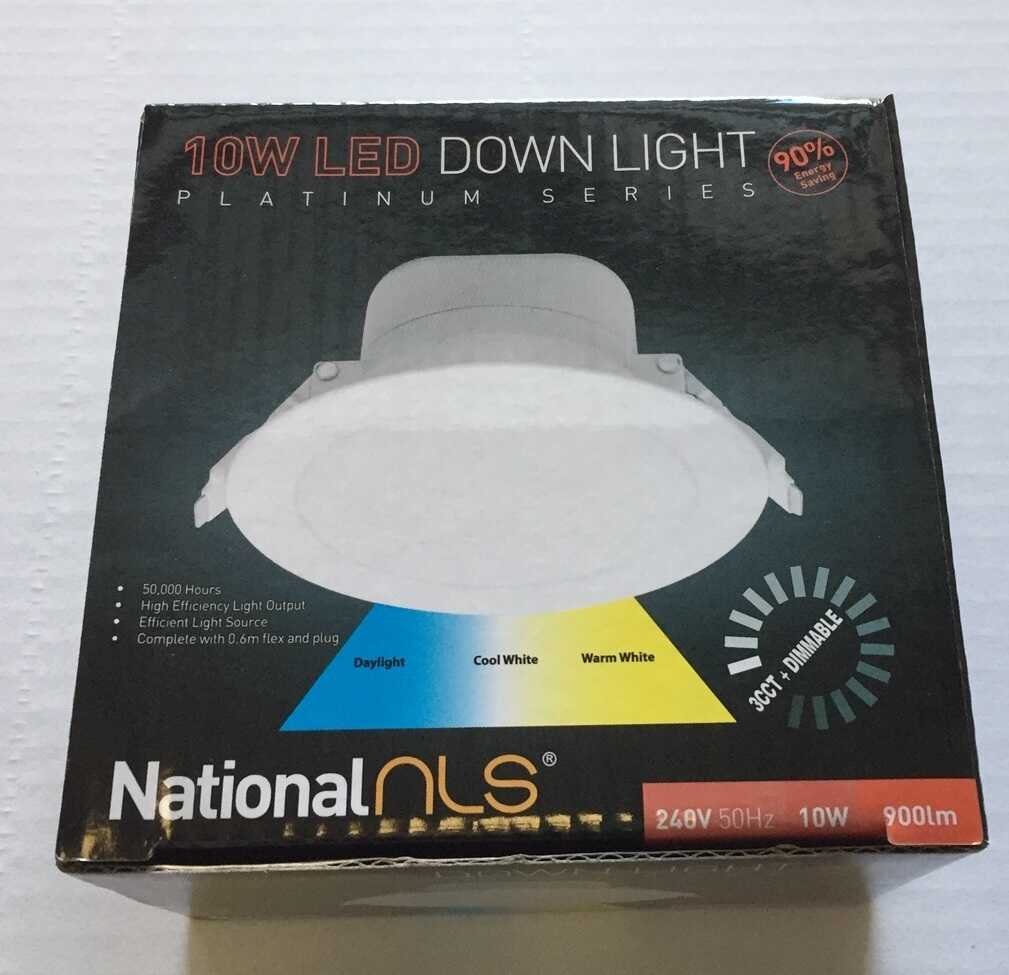 50 x 10w tri colour led dimmable downlight 90mm cut out - Image 3