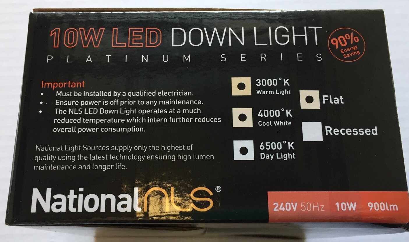 50 x 10w tri colour led dimmable downlight 90mm cut out - Image 4