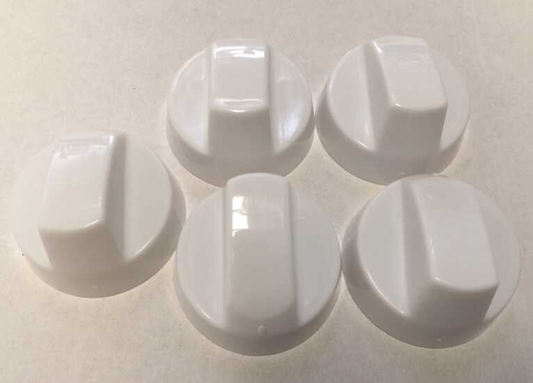 Oven Knobs White 5pk