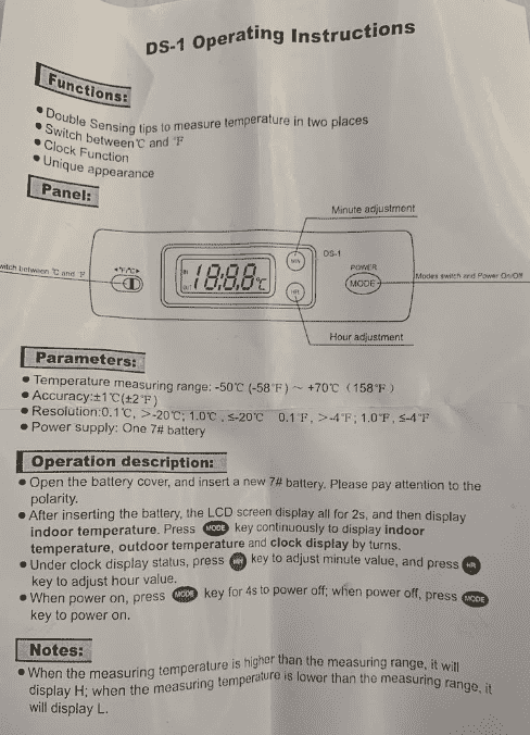 Digital Fridge Freezer Thermometer - Image 2