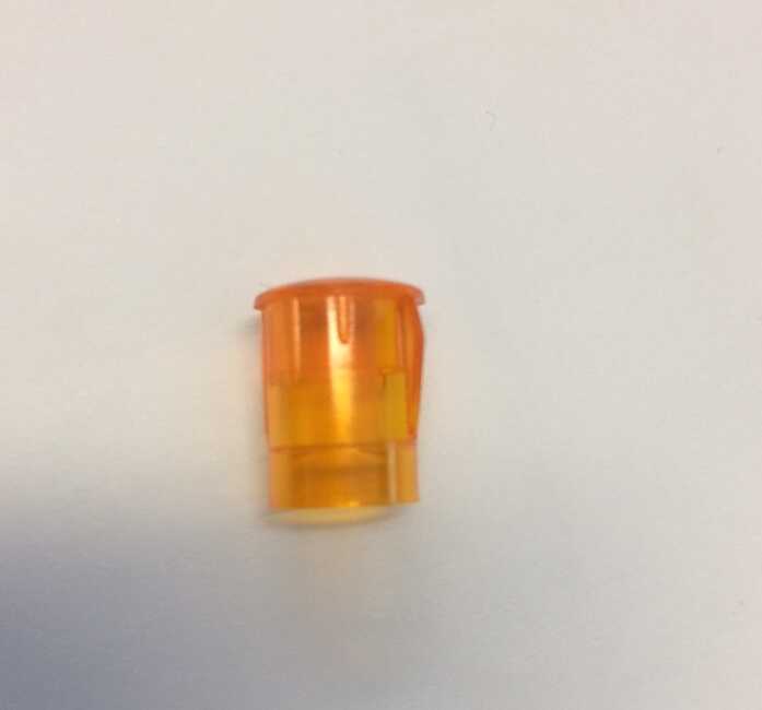A/080/11 ILVE ORANGE NEON LENS COVER SMALL 9mm HOLE - Image 2