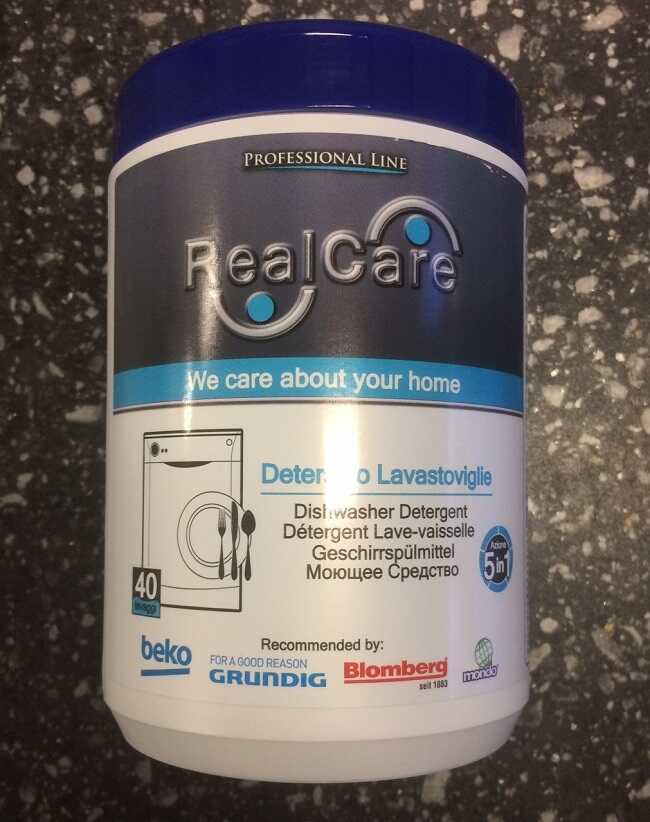 1330 Real care Dishwasher 5 In 1 Detergent Powder 1KG