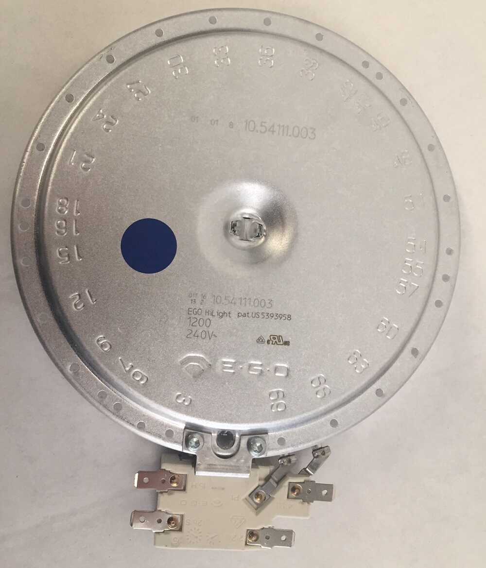 374063522 Ceramic Hotplate Element 1200W 10.54111.042 / 10.54113.034 165mm - Image 2