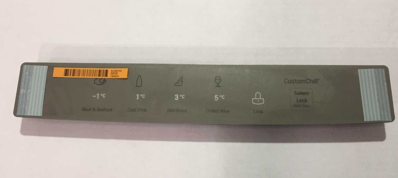 ACQ87038606 Genuine LG French Door FF Display Cover Assy