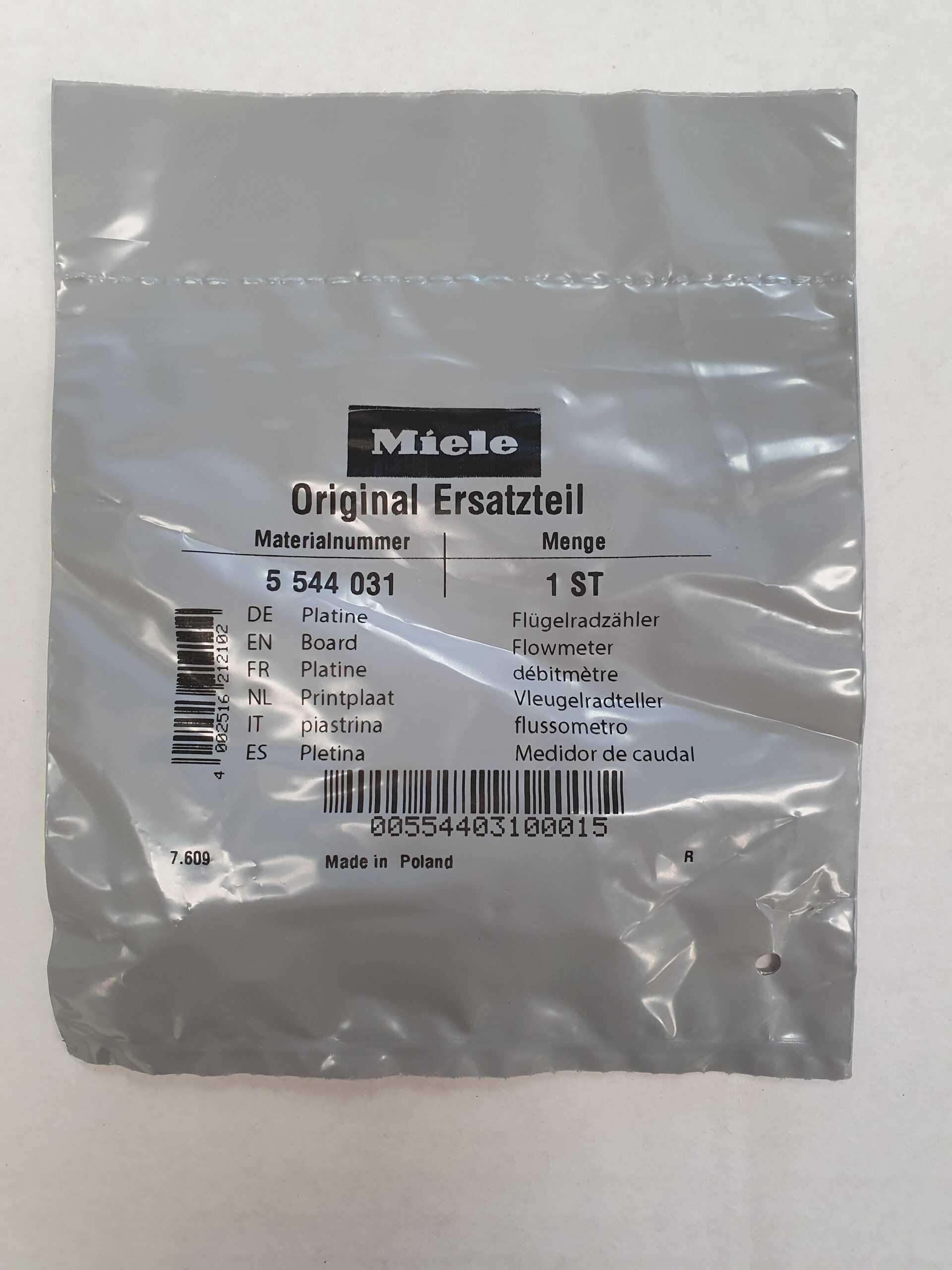 05544031 Genuine Miele Flow Sensor Board - Image 3