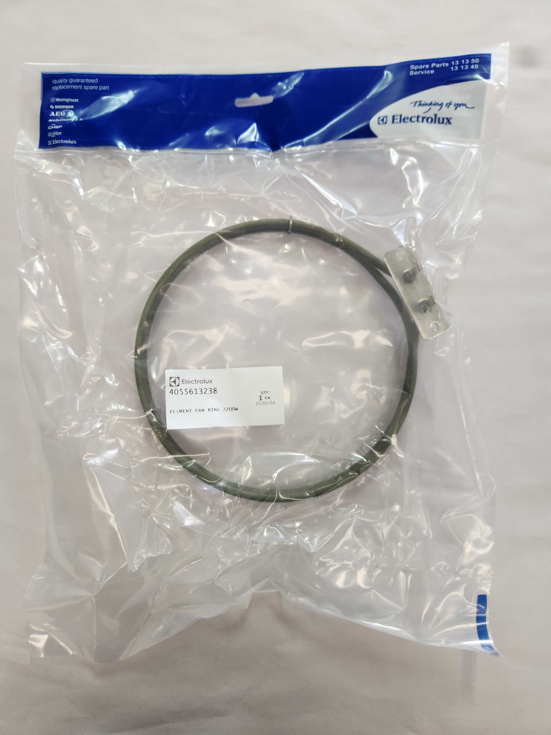 Electrolux 4055613238 Fan Forced Element 2200W 0122004574, 20.35050.030 - Image 6