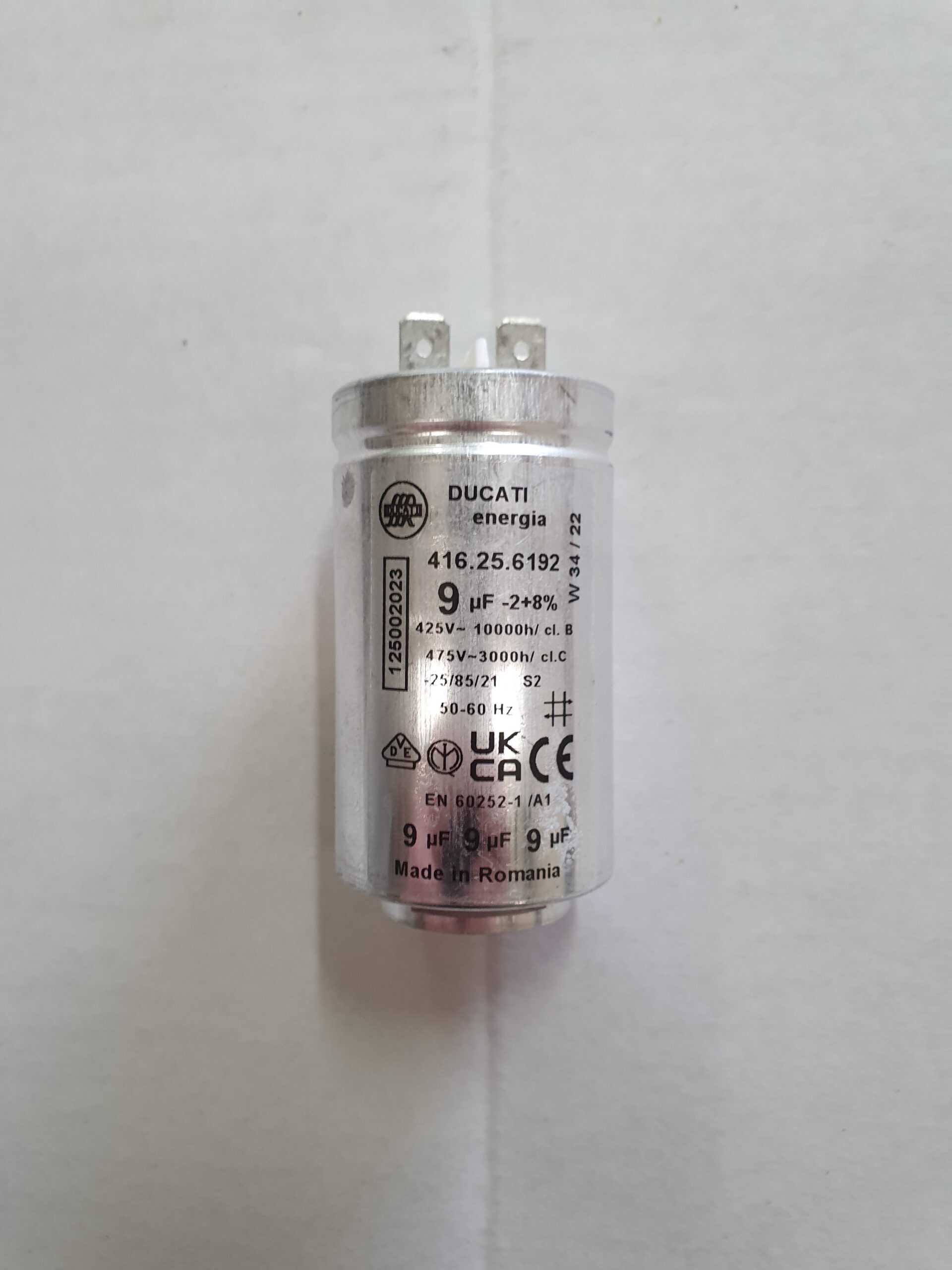 9UF Ducati Metal Capacitor 2 Pins