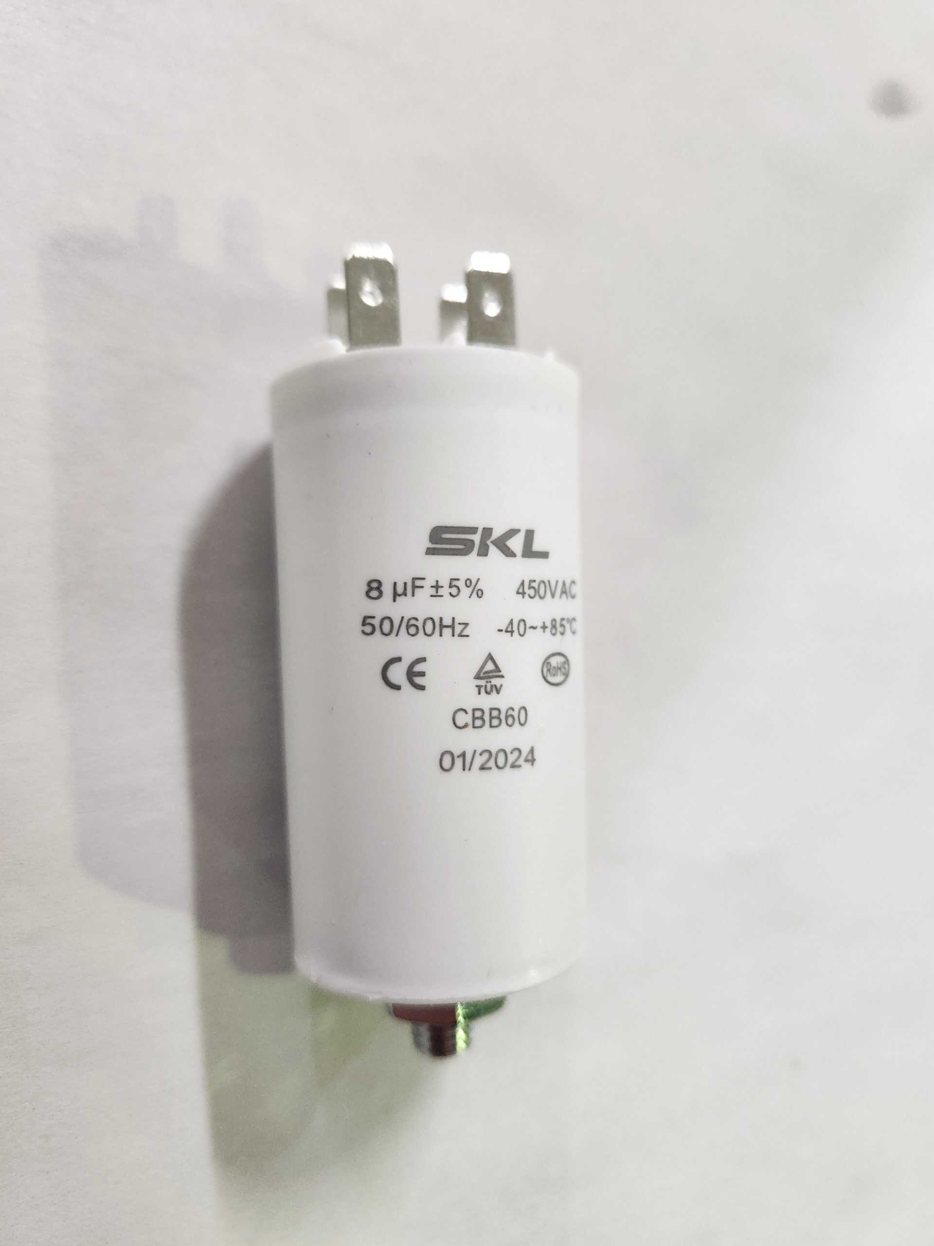 8UF Start Run Capacitor with 4 Terminals