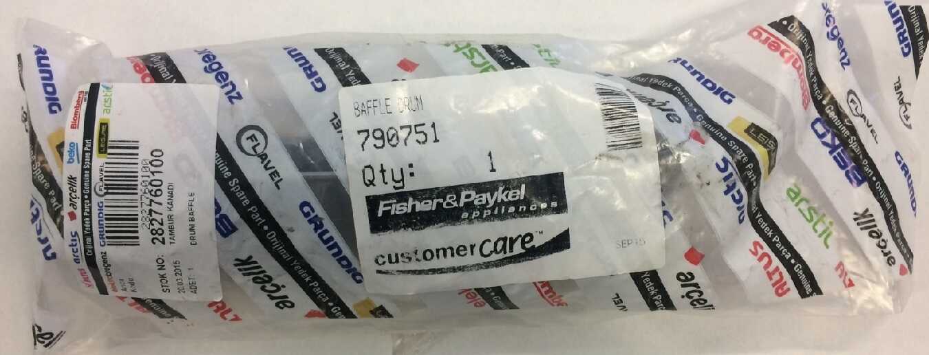 2827760100 790751 Beko/Fisher and Paykel Baffle Drum
