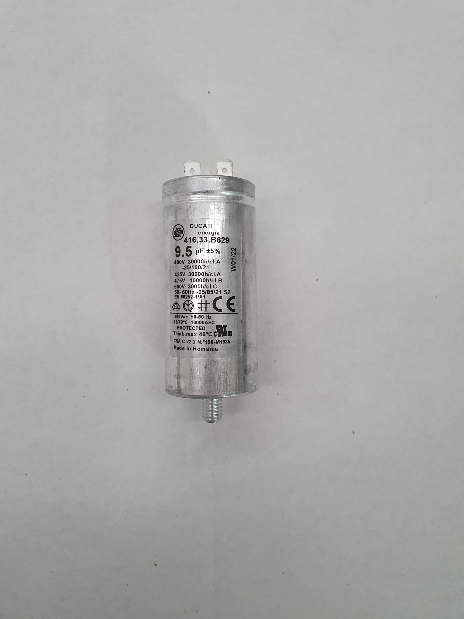 9.5UF Metal Capacitor 2 Pins