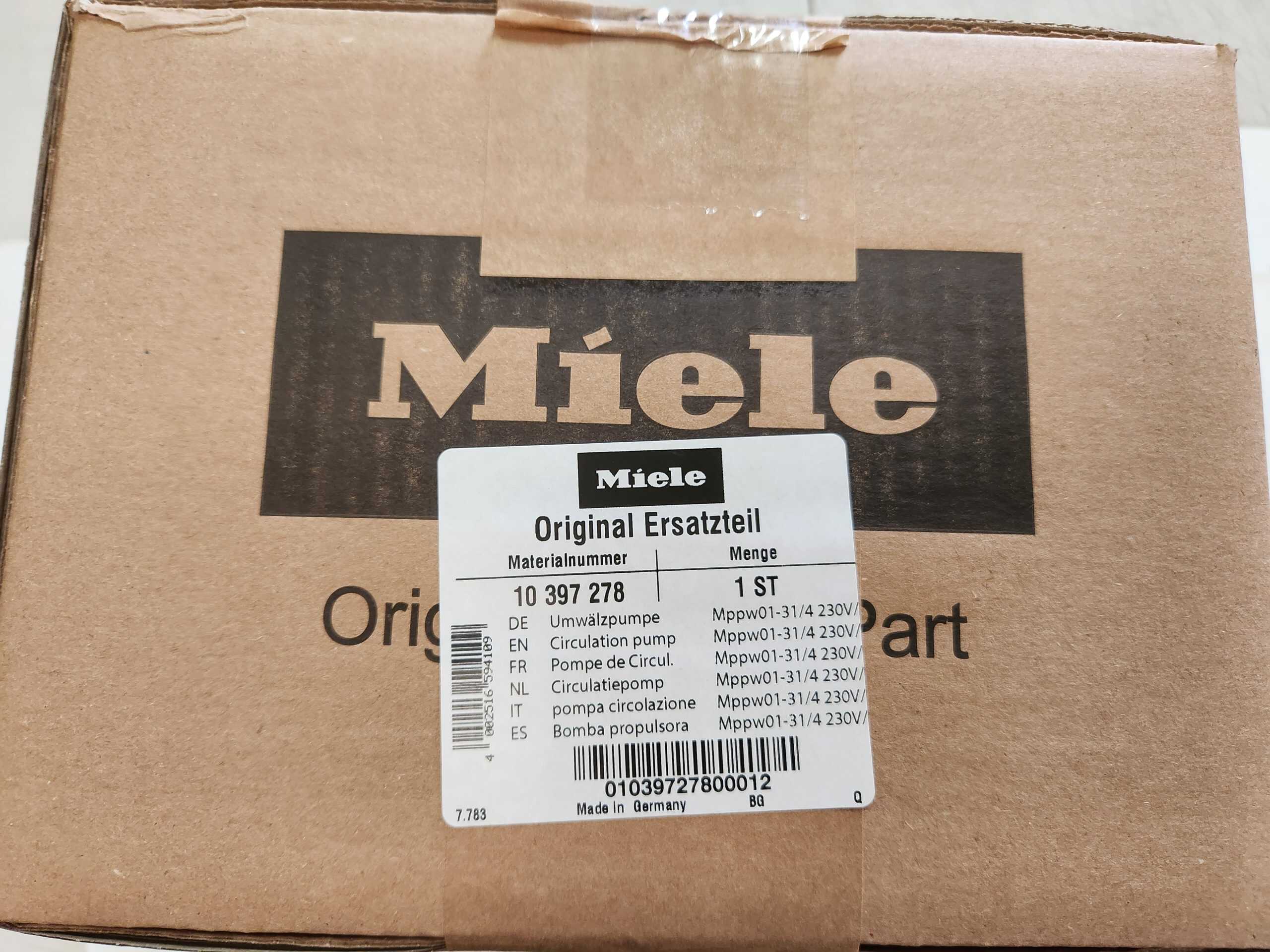 10397278 Genuine Miele Circulation Pump Assembly