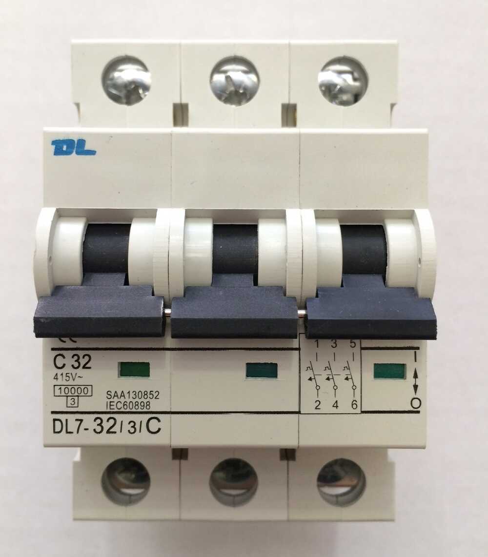 30388NLS 40Amp 10KA MCB Three Pole Circuit Breaker