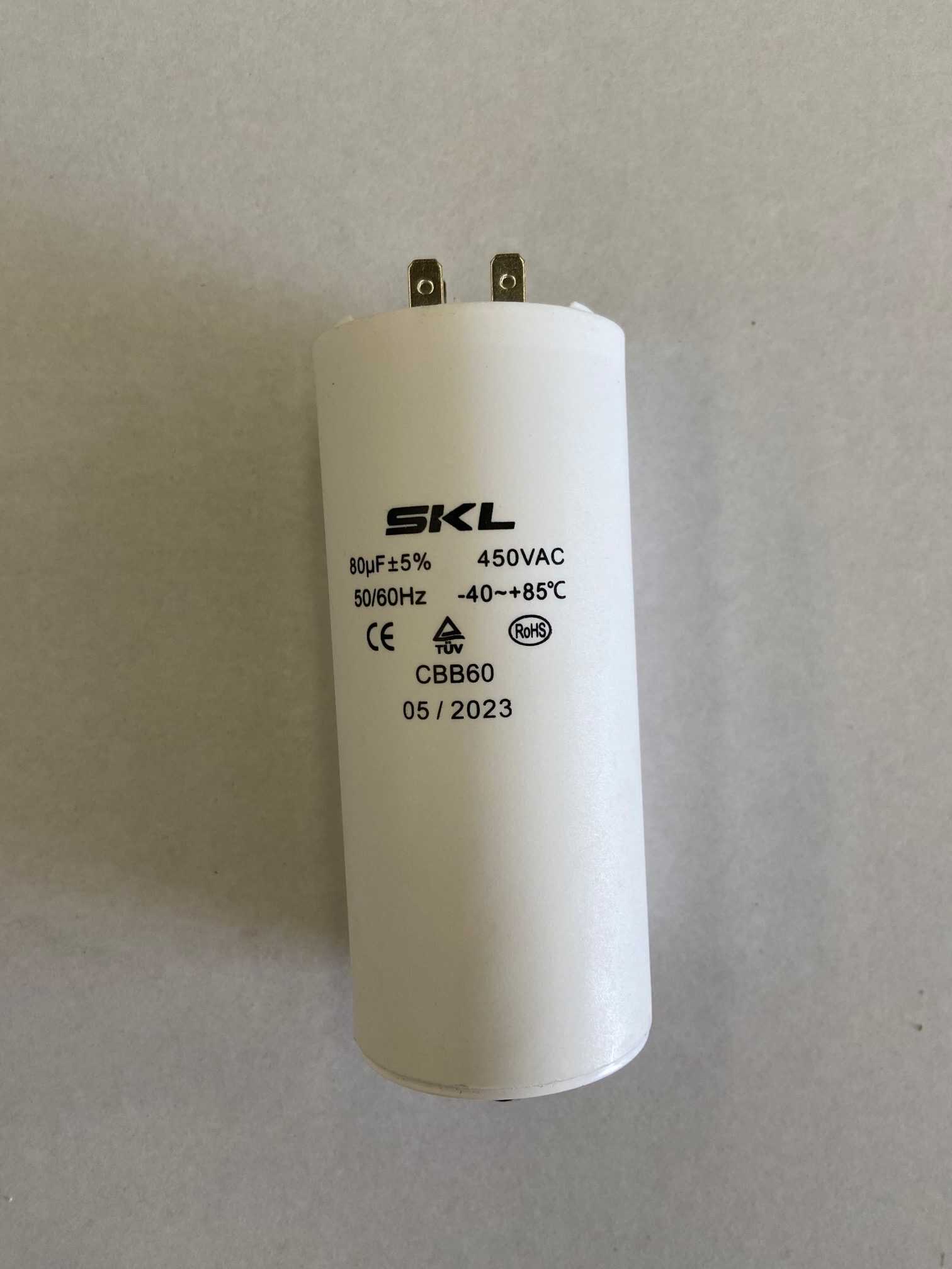 80UF Start Run Capacitor with 4 Terminals