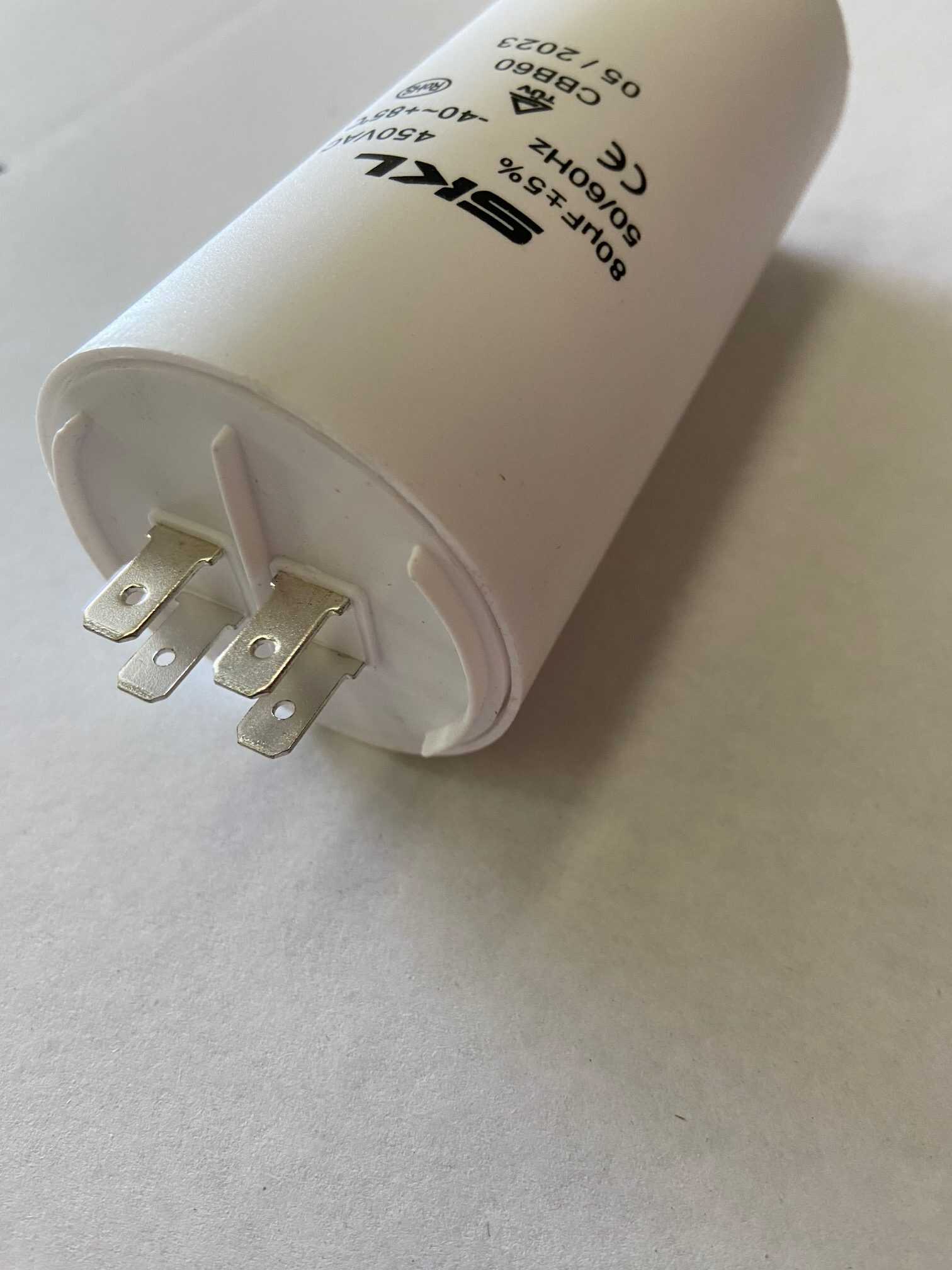 80UF Start Run Capacitor with 4 Terminals - Image 2