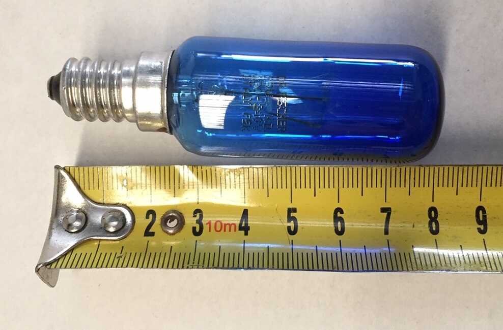 Universal E14 25W Blue Tint Fridge Freezer Lamp Light Bulb Globe - Image 3