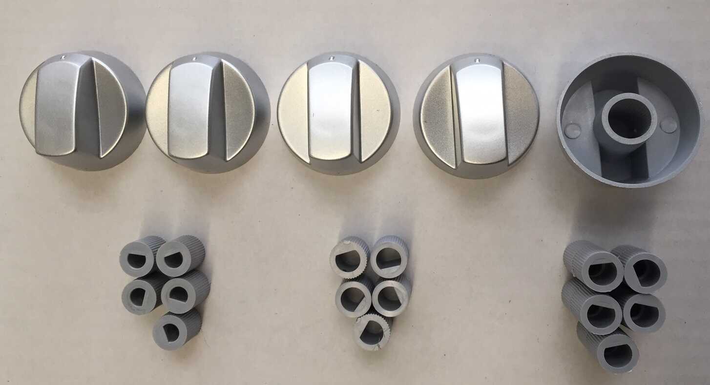 Oven Knobs Silver 5pk - Image 4